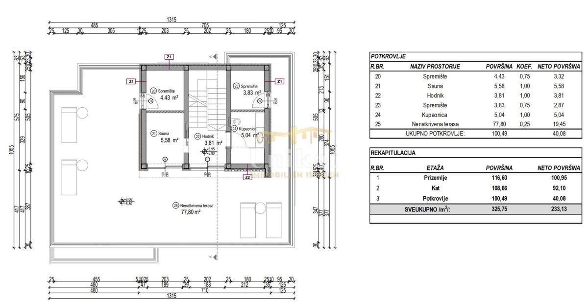 Moderna hiša s 4 spalnicami blizu morja